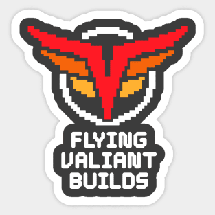 Flying Valiant Builds (8-Bit - Reverse) Sticker